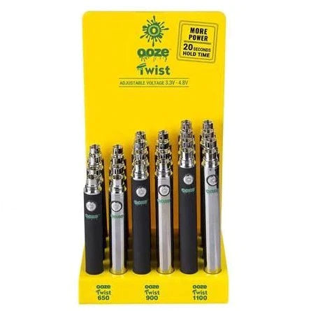 OOZE TWIST BATTERY 24CT DISPLAY