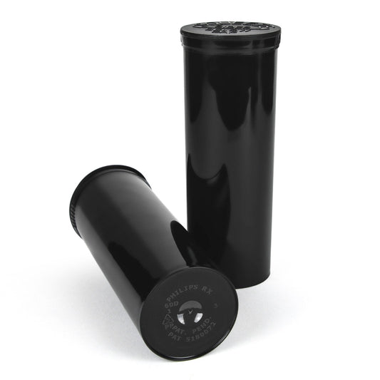 Pop Top Vial - 60 Dram Philips RX Child Resistant 75pk. Box Assorted Colors