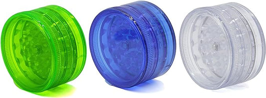 PLASTIC GRINDER 42MM ASSORTED COLORS 10CT