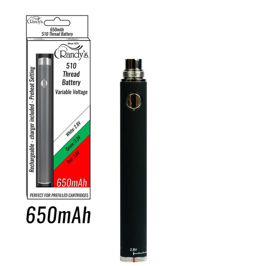 Randy's 510 Thread 650 mAh Battery