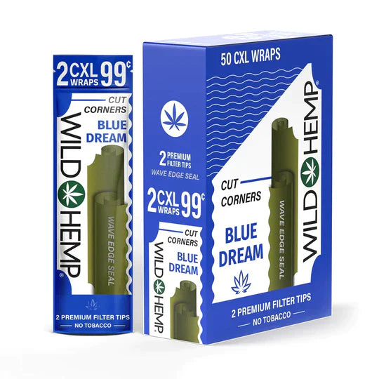 XL WILD HEMP CUT CORNERS 2PK 50CT