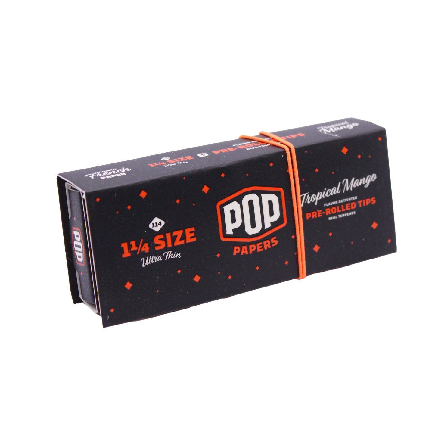 Pop Papers Rolling Papers and Tips - 1 1/4" Size