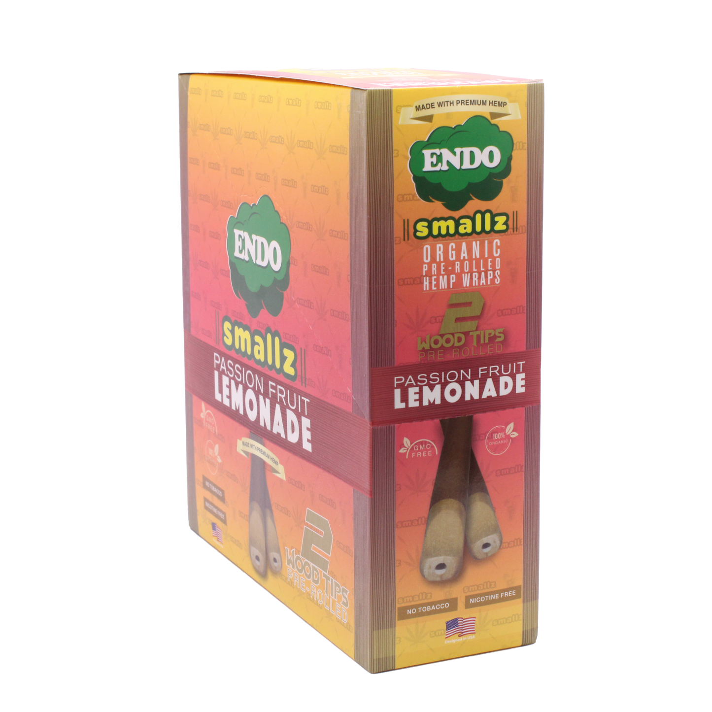 Endo Smallz Pre-Rolled Hemp Wraps - 15 CT