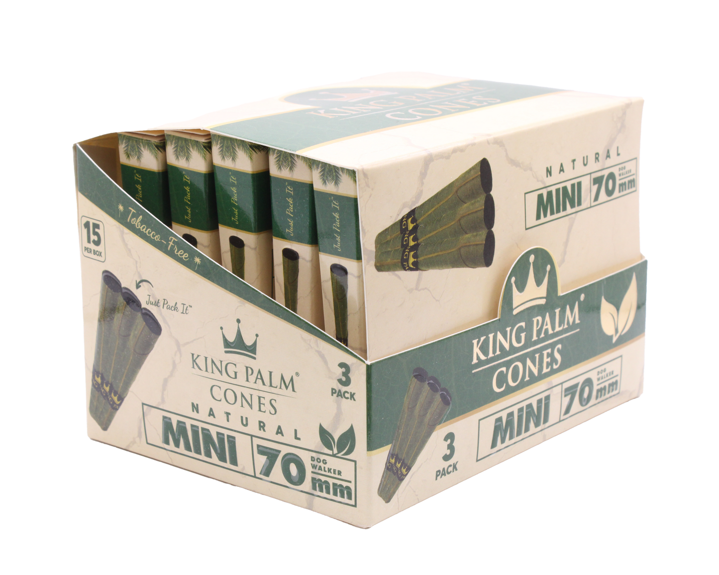 King Palm Cones Mini - 15 CT Display