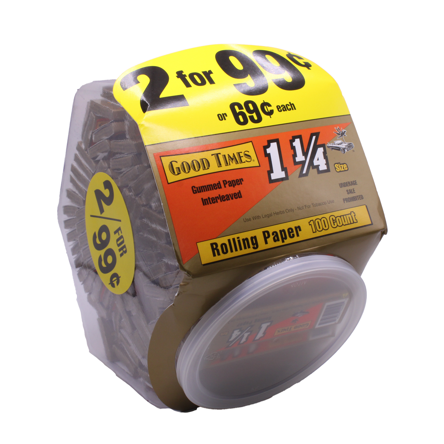 Good Times 1 1/4" Rolling Papers - 100 CT