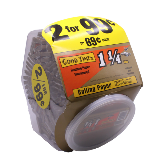 Good Times 1 1/4" Rolling Papers - 100 CT
