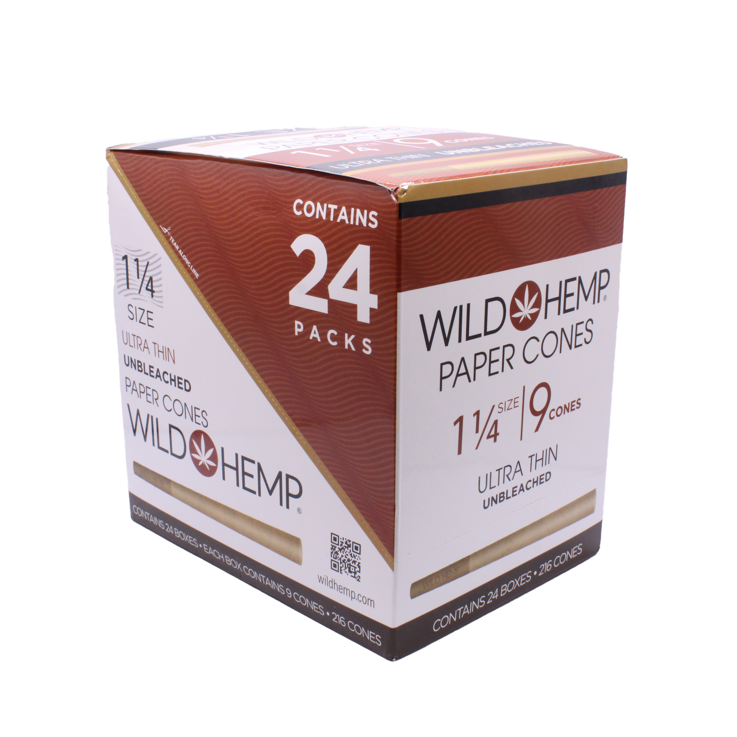 Wild Hemp Paper Cones 1 ¼
