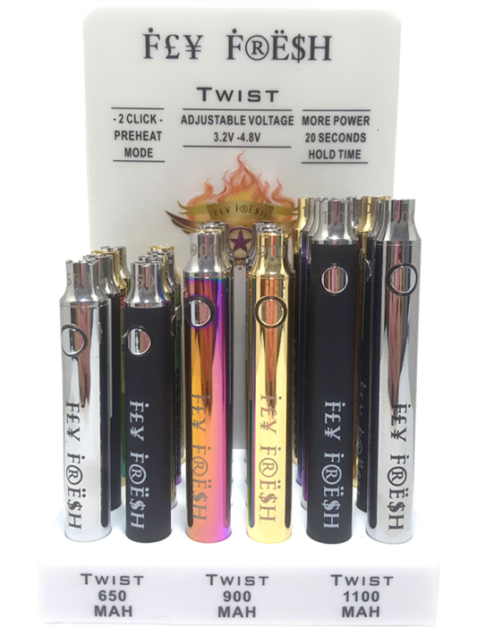 Fly Fresh - Twist Battery Display - 24ct.