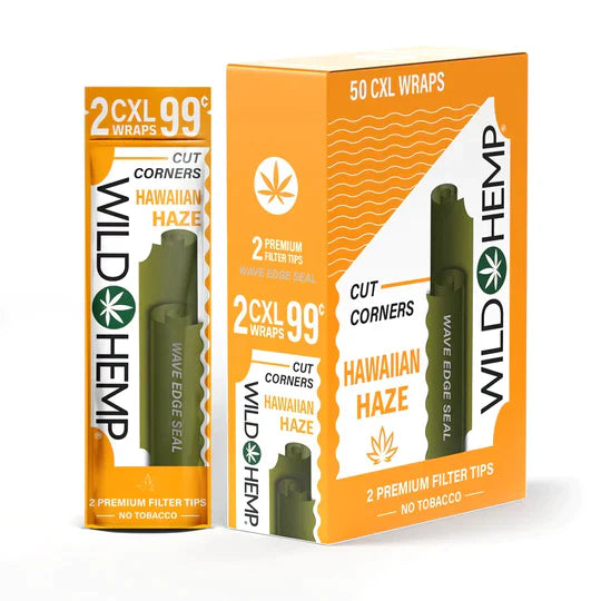 XL WILD HEMP CUT CORNERS 2PK 50CT