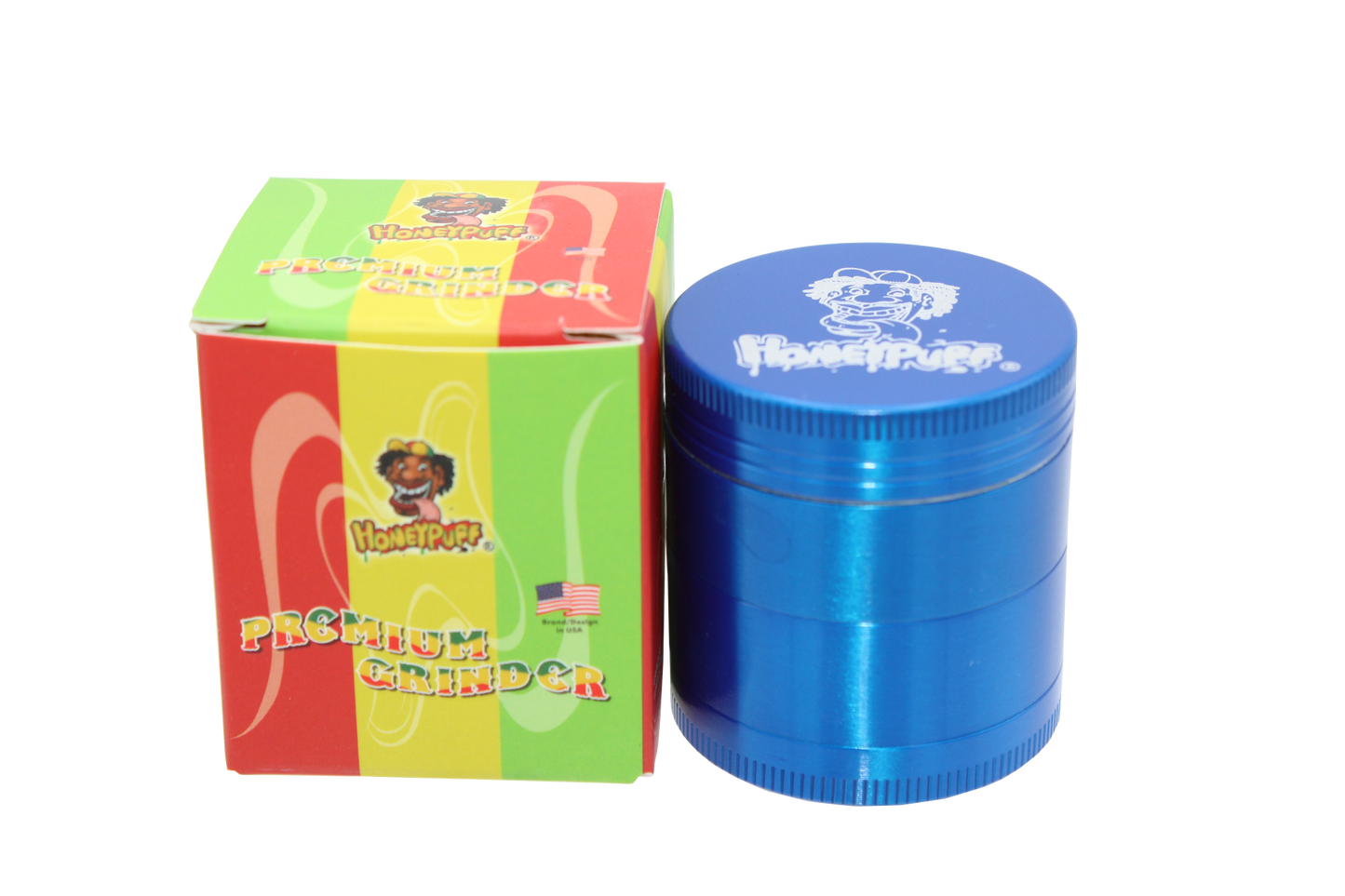 Honey Puff Aluminum Mixed Color Herb Grinder 50MM