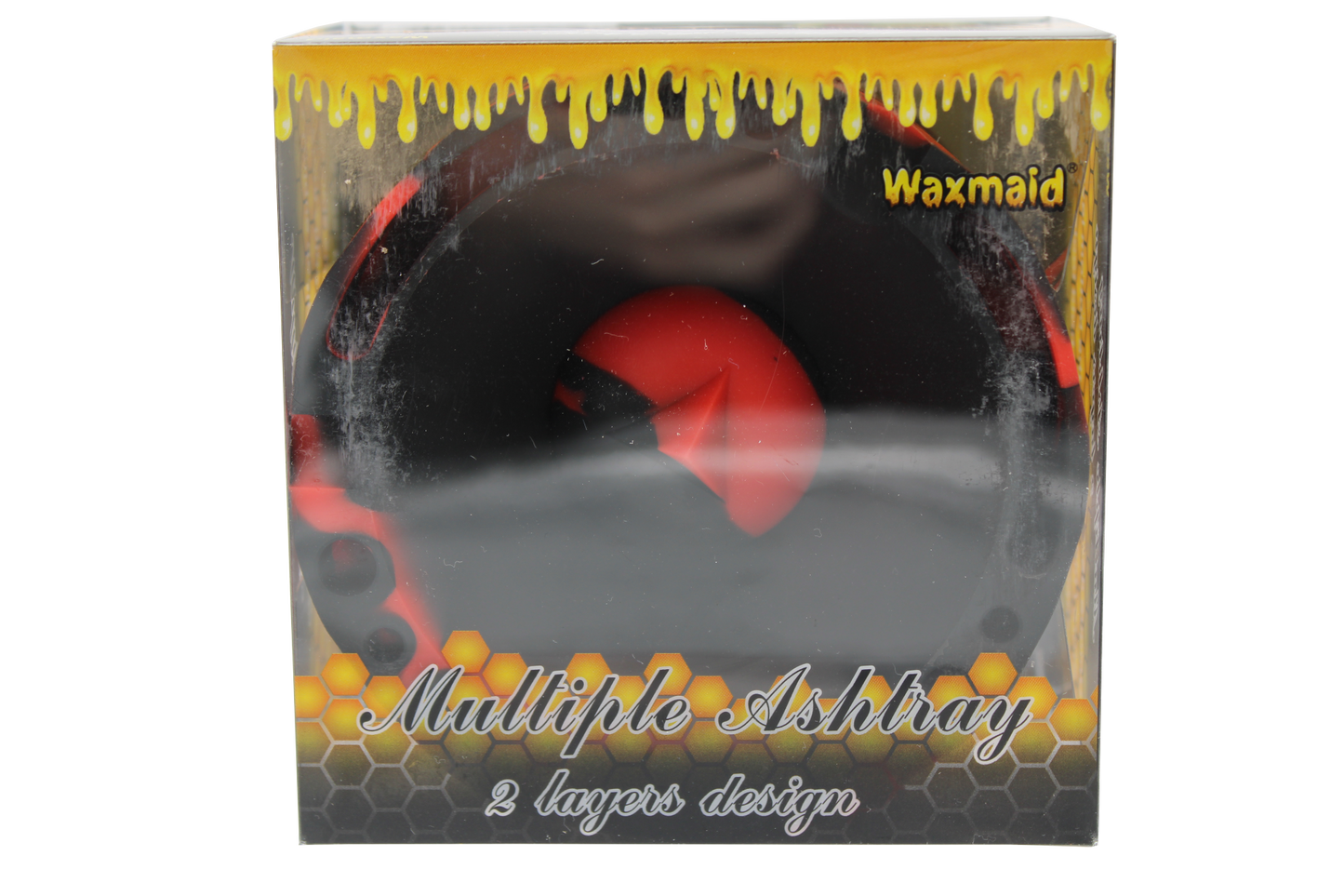 Waxmaid 4.29″ Pyramid Silicone Round Ashtray