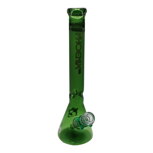 PHOENIX STAR Straight Bong Double Matrix Percs 13.5 Inches
