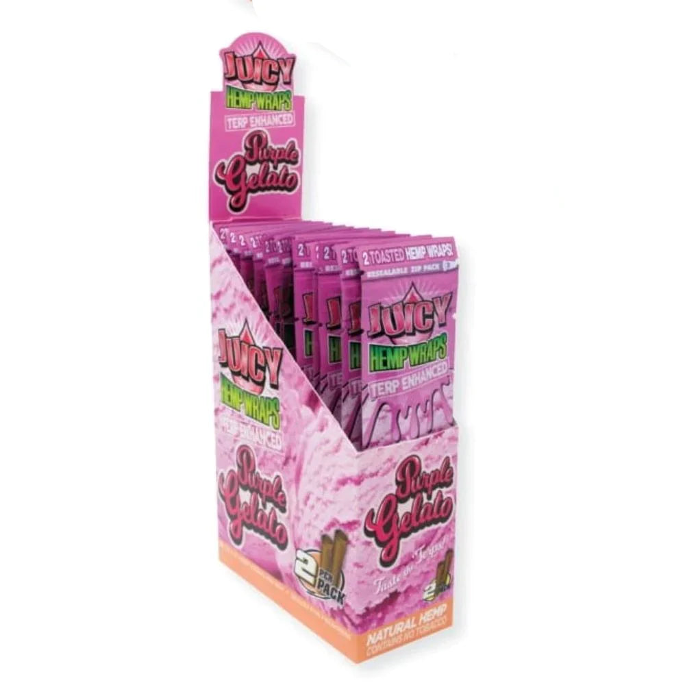 JUICY HEMP WRAPS TERPS ENHANCED-25CT/2PK