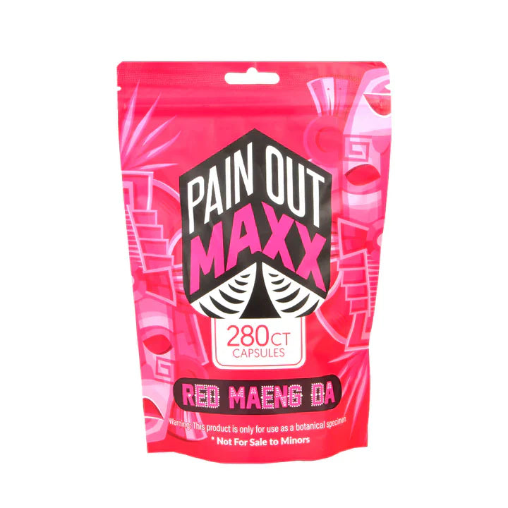 PAIN OUT MAXX KRATOM RED MAENG DA CAPSULES