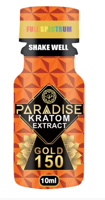 PARADISE KRATOM SHOTS 10ML GOLD 150-12CT