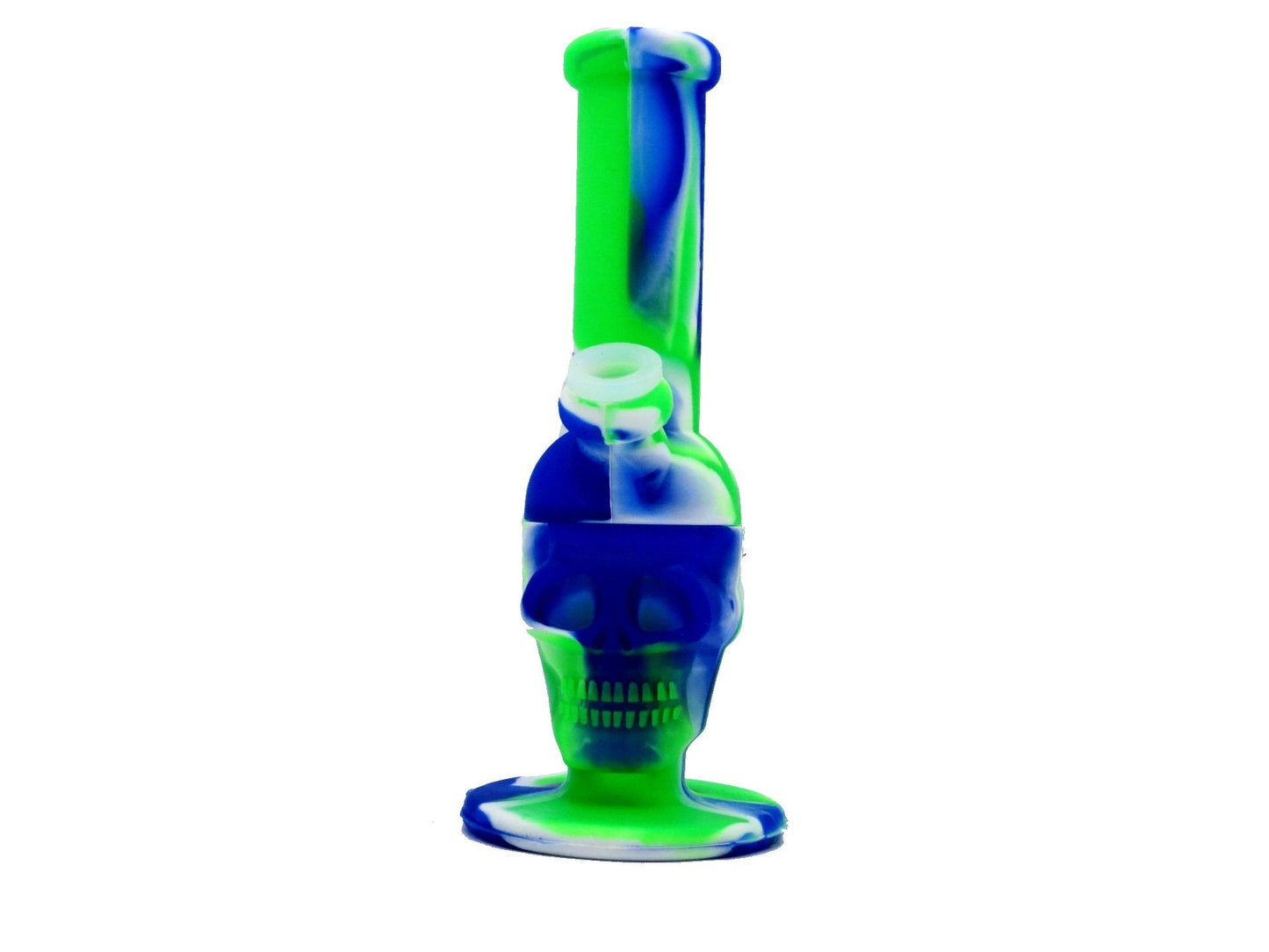 Skull - Silicone Water Pipe 11"