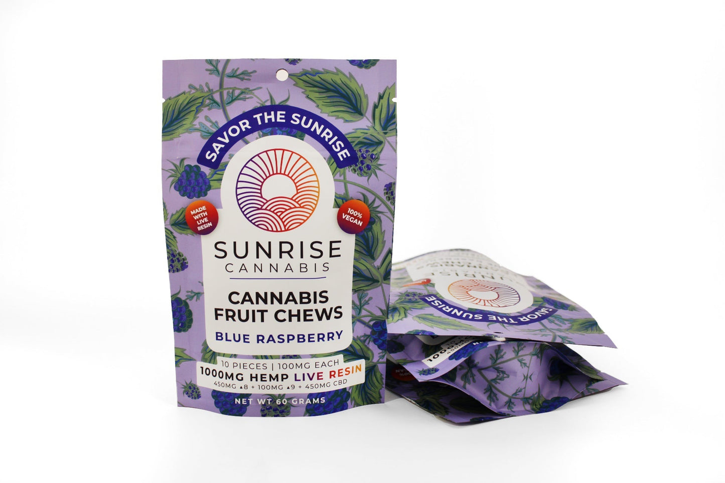 SUNRISE SWEET 1000MG LIVE RESIN FRUIT CHEWS 10CT