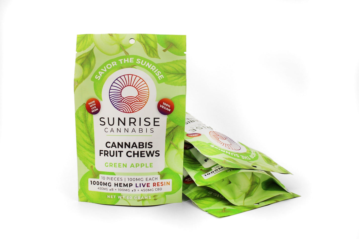 SUNRISE SWEET 1000MG LIVE RESIN FRUIT CHEWS 10CT