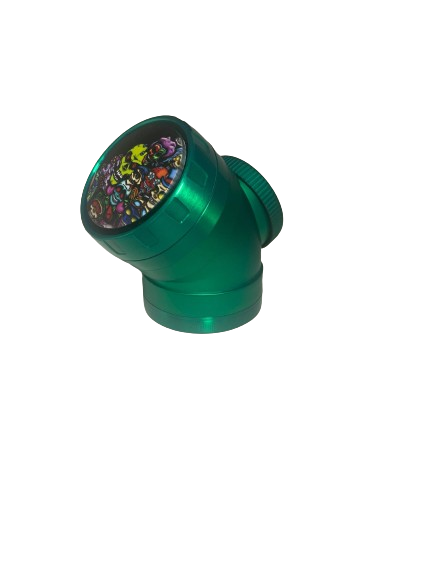 CHROMIUM CRUSHER - ELBOW SPINNER GRINDER 4PC - ASSORTED DESIGNS