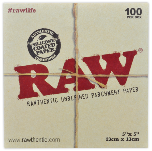 Raw - Parchment Squares (5"x5") - 100 ct.