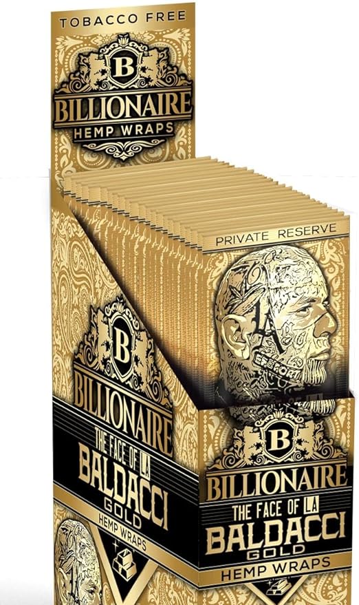 BILLIONAIRE Hemp Wraps - 2ct/25pk