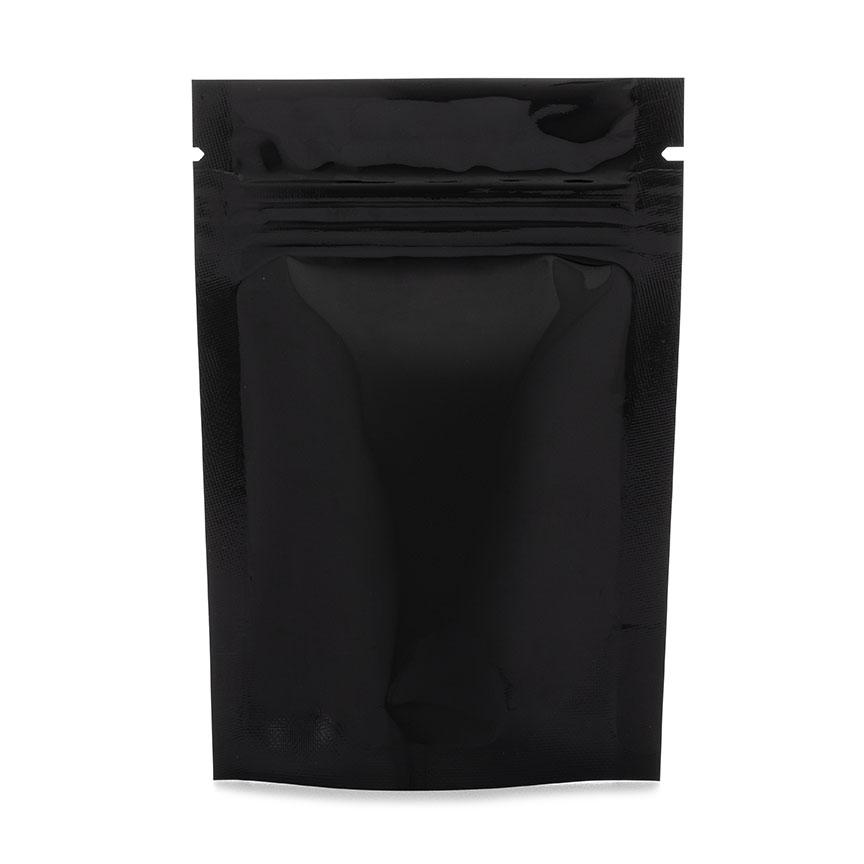MYLAR BAGS CHILD RESISTANT BLACK / WHITE  100CT