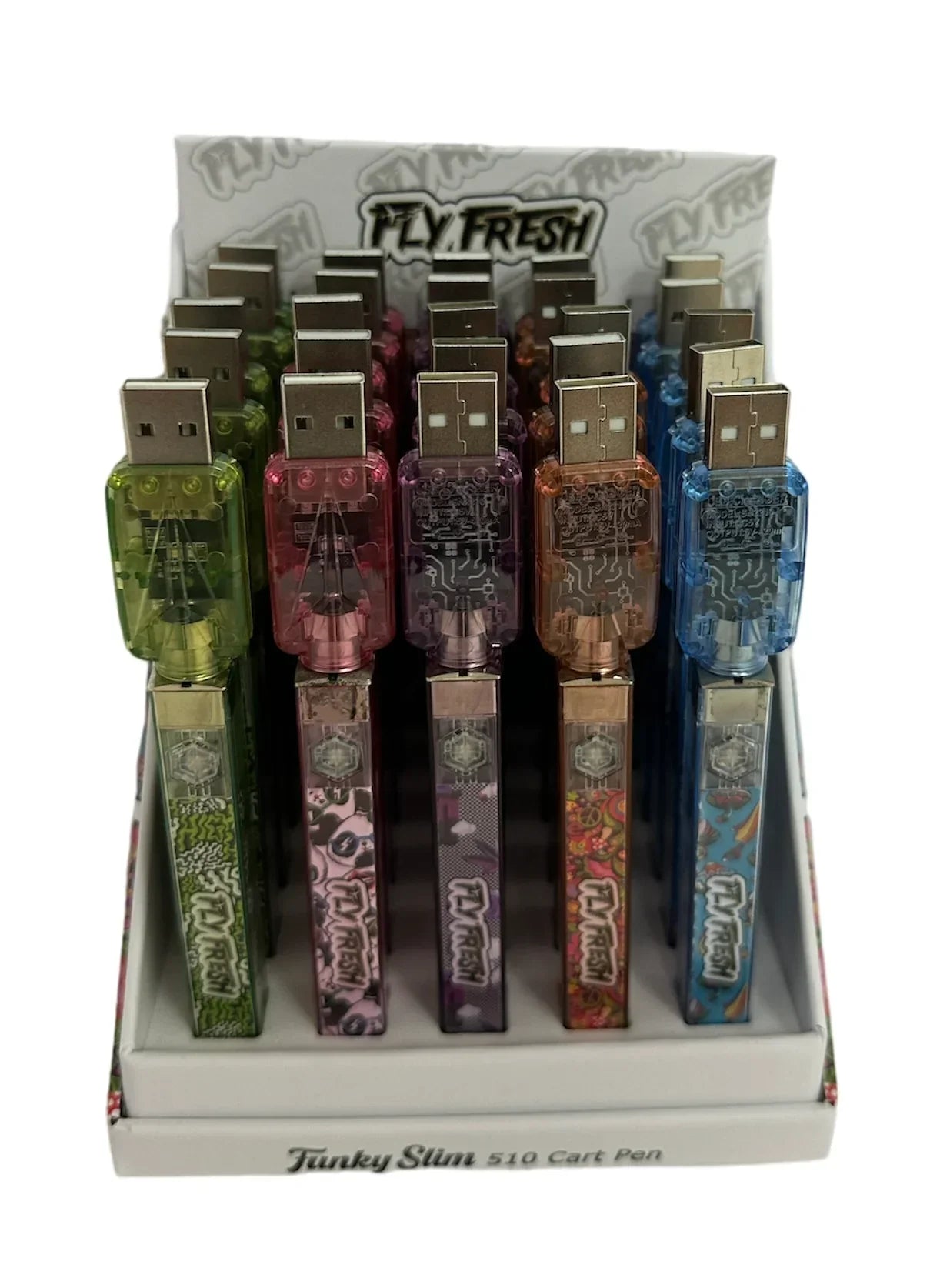 FLY FRESH FUNKY SLIM 510 CART PEN 25PC