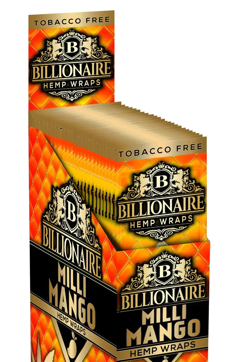 BILLIONAIRE Hemp Wraps - 2ct/25pk