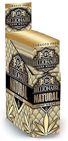 BILLIONAIRE Hemp Wraps - 2ct/25pk