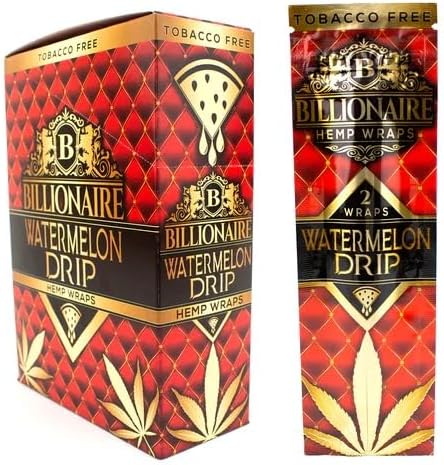 BILLIONAIRE Hemp Wraps - 2ct/25pk
