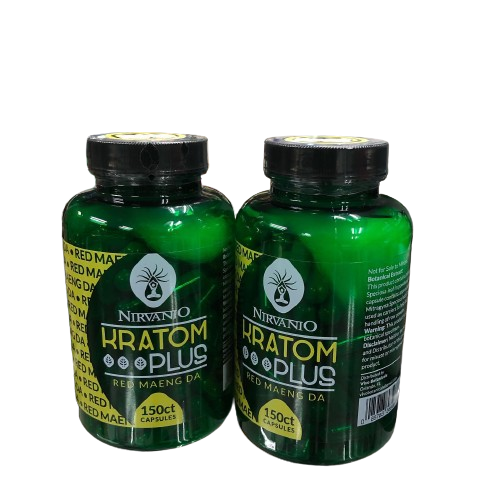 NIRVANIO- Kratom Plus 150ct Maeng Da