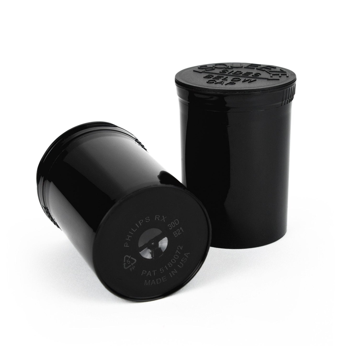 Pop Top Vial - 30 Dram Philips RX Child Resistant - 150pk. Box Assorted Colors