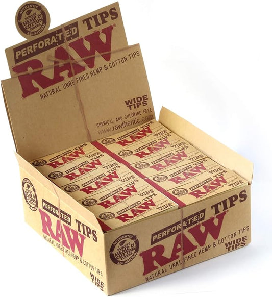 Raw - Perforated Wide Tips 50 CT