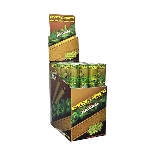 Cyclones Pre-Rolled Natural Hemp Cones 4pk