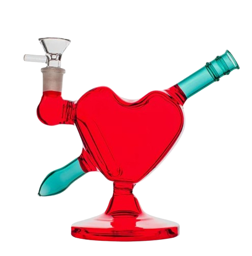 CUPIDS ARROW HEART WATER PIPE