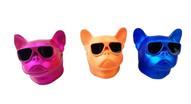 PUG WITH GLASSES DRY HERB GRINDER