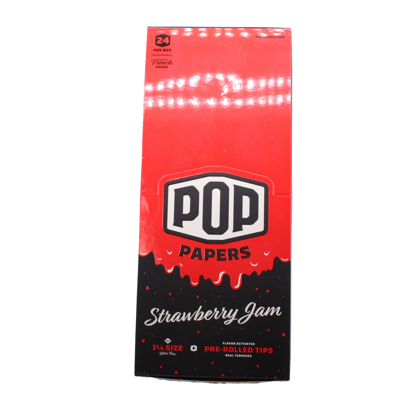 Pop Papers Rolling Papers and Tips - 1 1/4" Size