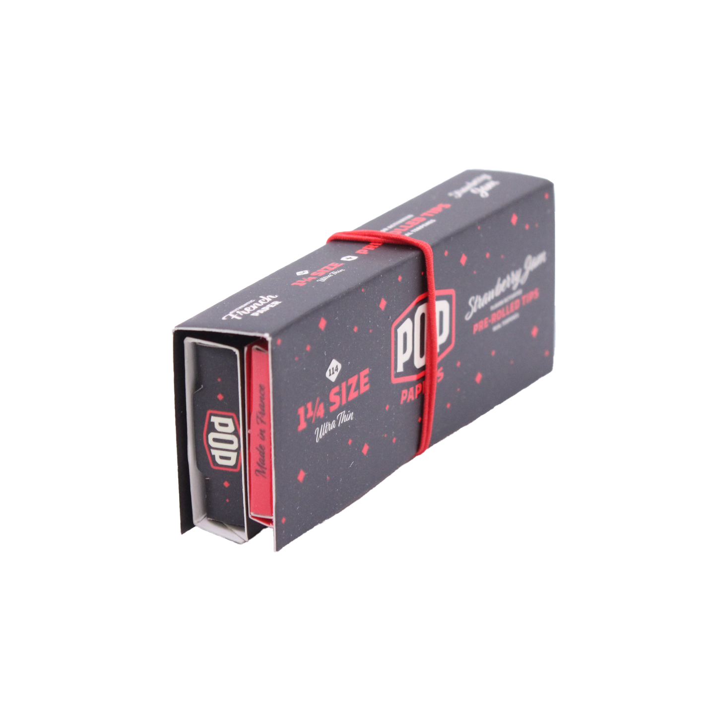 Pop Papers Rolling Papers and Tips - 1 1/4" Size
