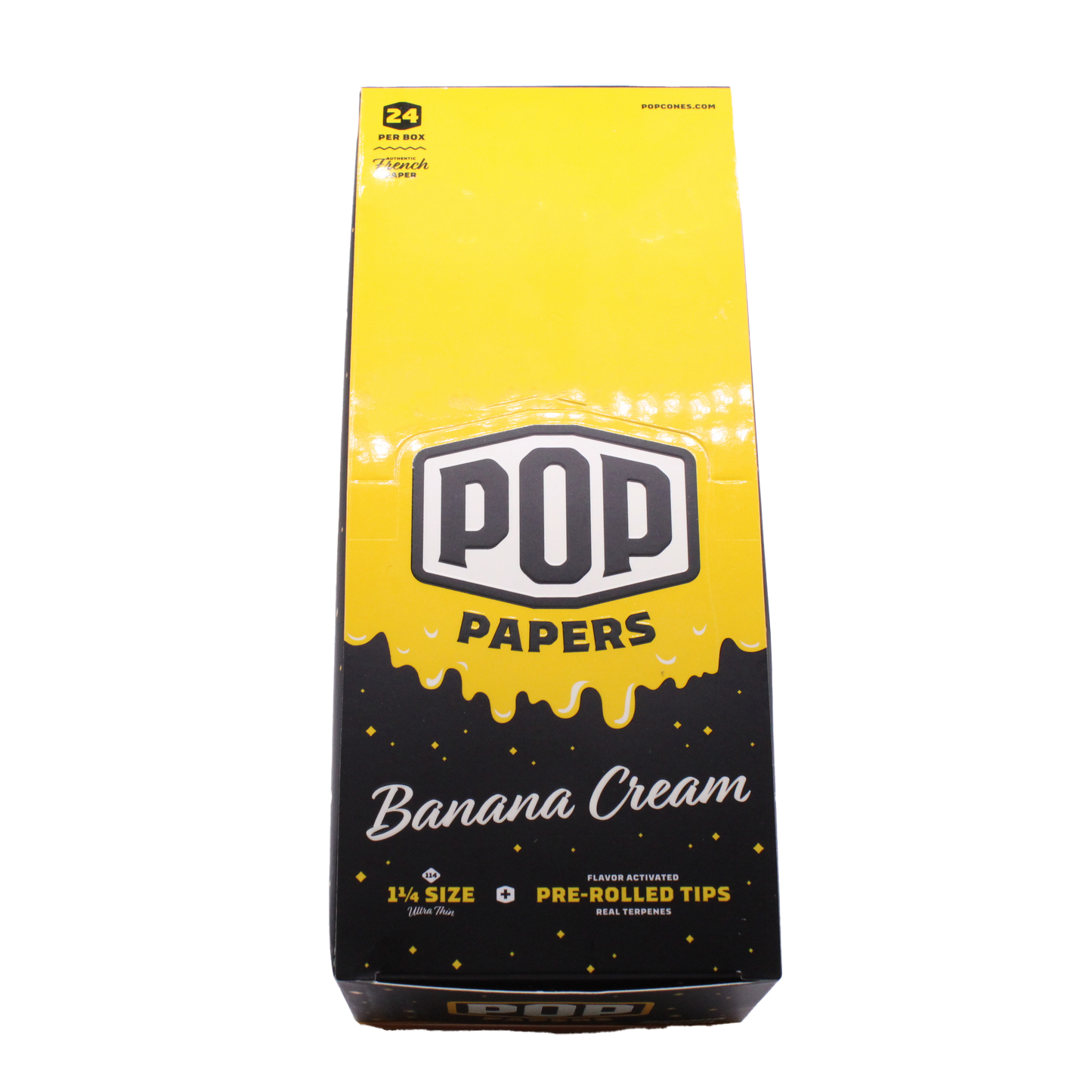 Pop Papers Rolling Papers and Tips - 1 1/4" Size
