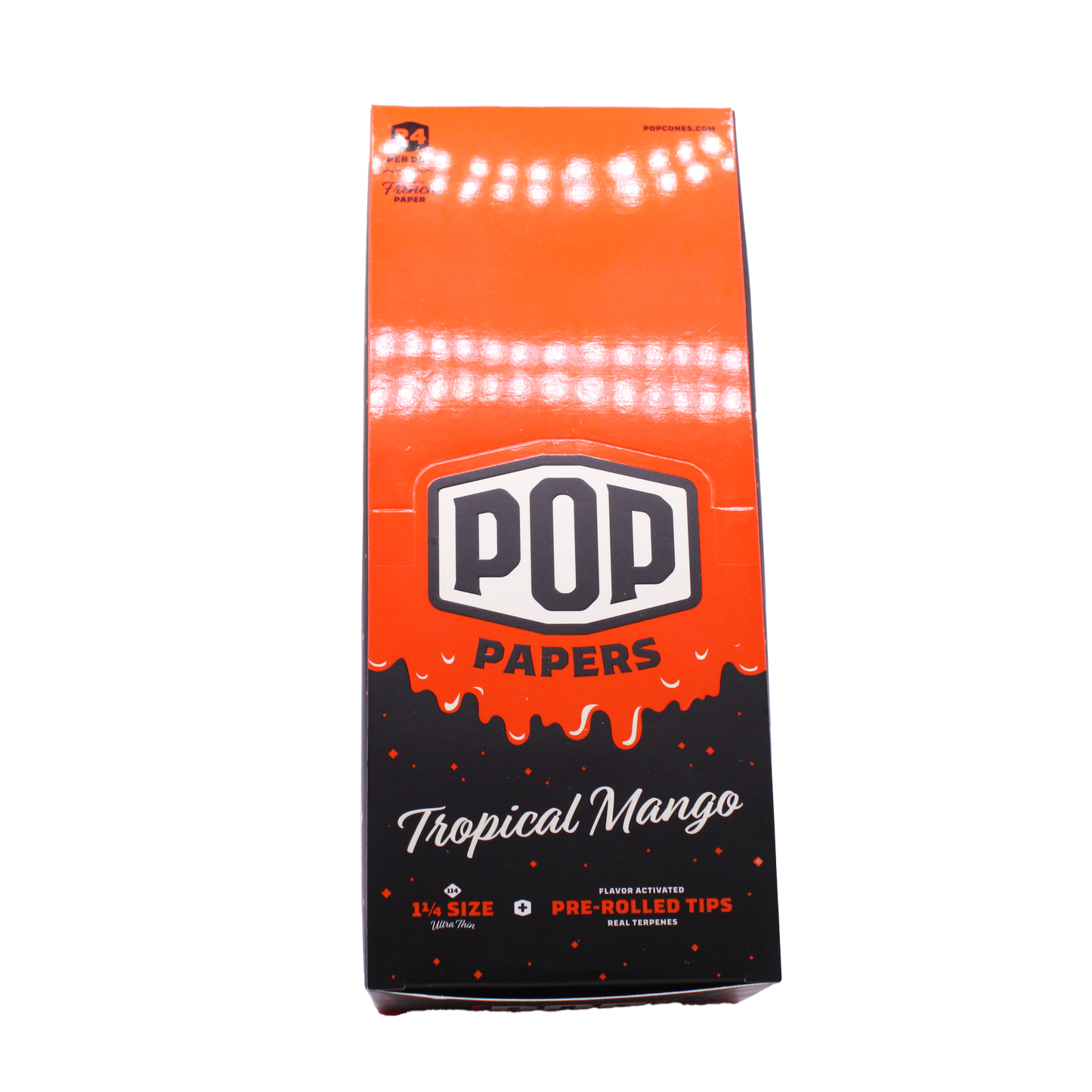 Pop Papers Rolling Papers and Tips - 1 1/4" Size
