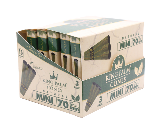 King Palm Cones Mini - 15 CT Display
