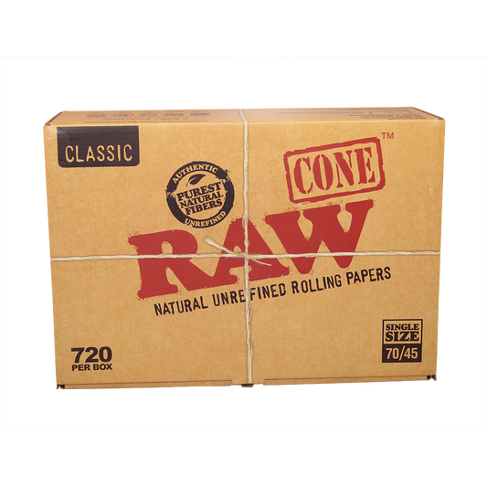 RAW- Classic Cones Single Size 70MM/45MM- 720 Per box