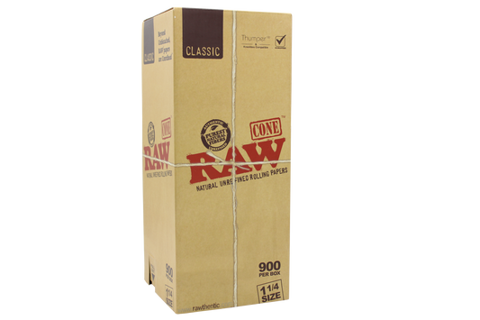 RAW-Classic 1 1/4 size Pre Rolled Cones 900ct