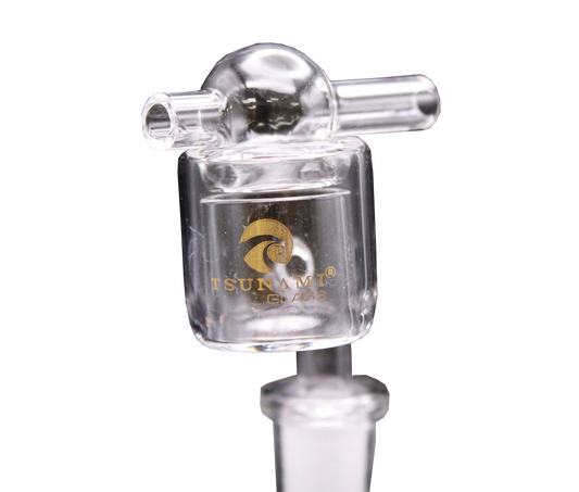 Tsunami Glass Quartz Thermal Banger Male 14mm W/ Carb Cap