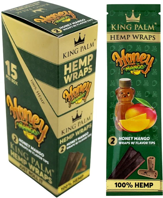King Palm Hemp Wraps Flavor Tips 15PK/2CT