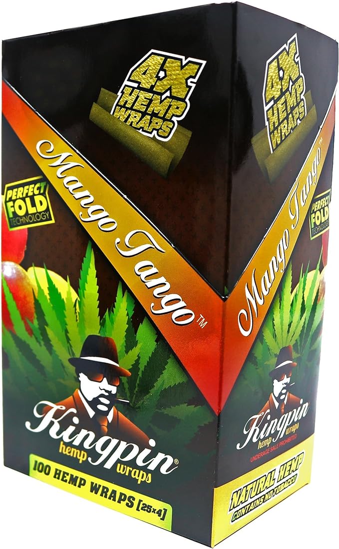 Kingpin 4X Flavored Hemp Wraps 25CT