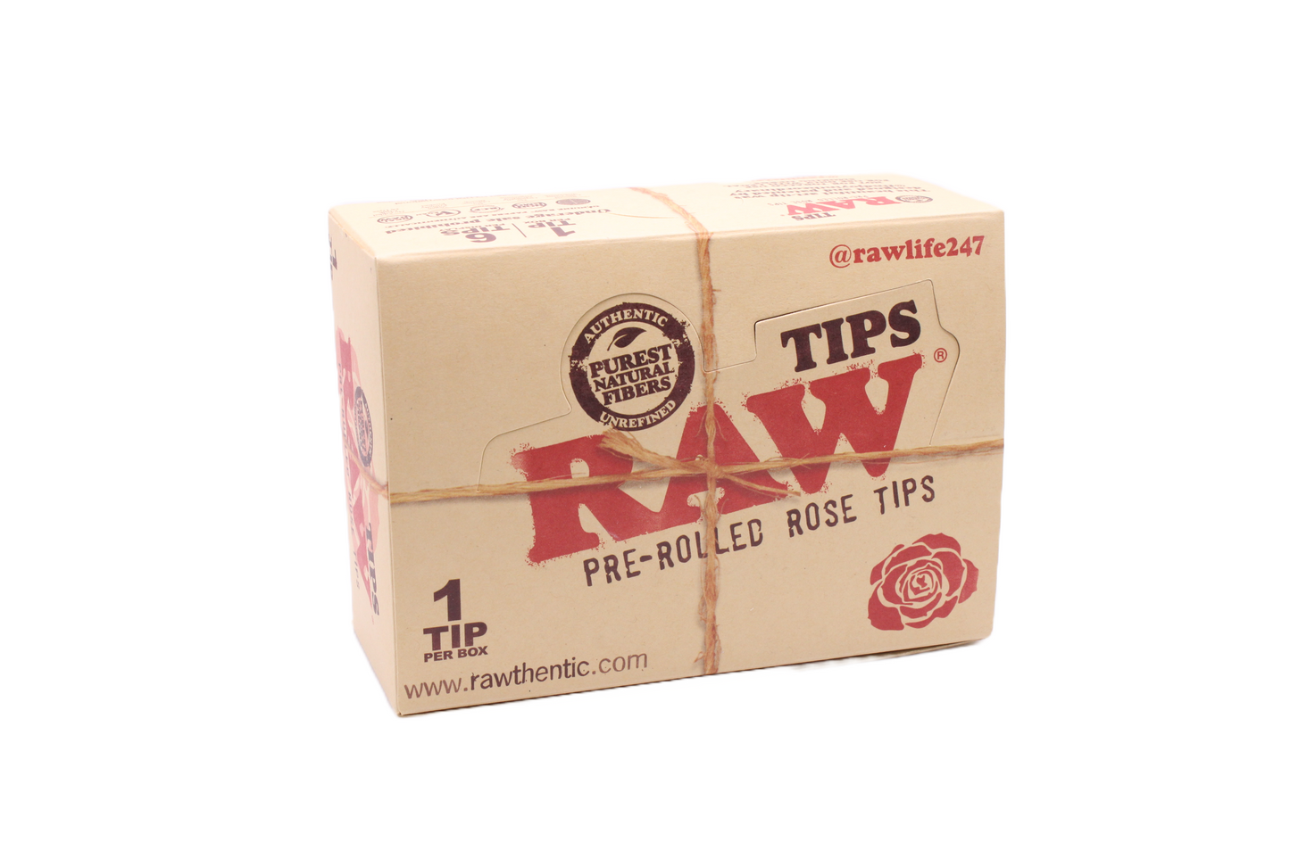 Raw-Pre Rolled Rose Tips - 6 CT