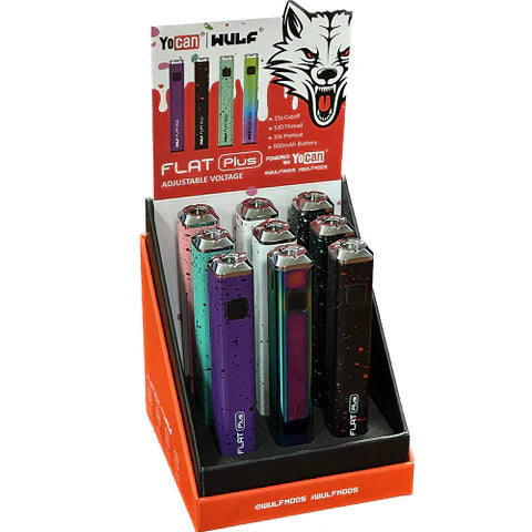 WULF FLAT PLUS CARTRIDGE VAPORIZER 9PK