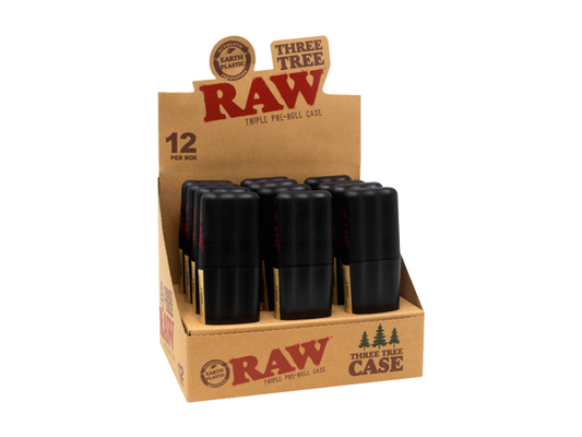 RAW-THREE TREE TRIPLE PRE-ROLL CASE 12PK