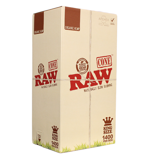 RAW-ORGANIC HEMP 1400CT KING SIZE